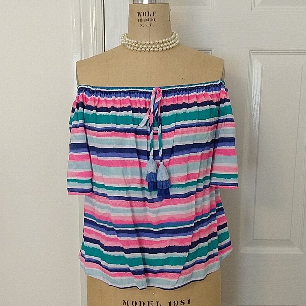Lilly Pulitzer Sain Off-The-Shoulder Top
